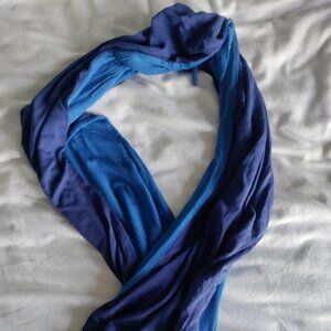 Hidden Pocket Travel Blue Infinity Scarf